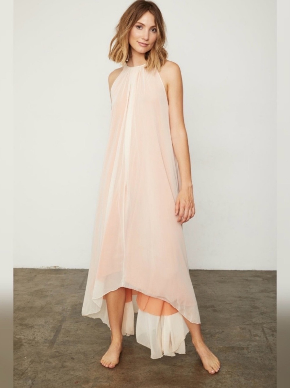 We Are HAH Split at the Seams High-Neck maxi Sz XS/S